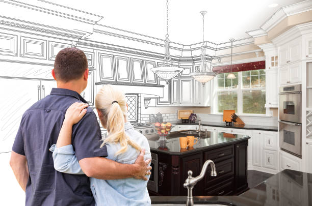 Custom kitchen cabinets installed in a Savage home